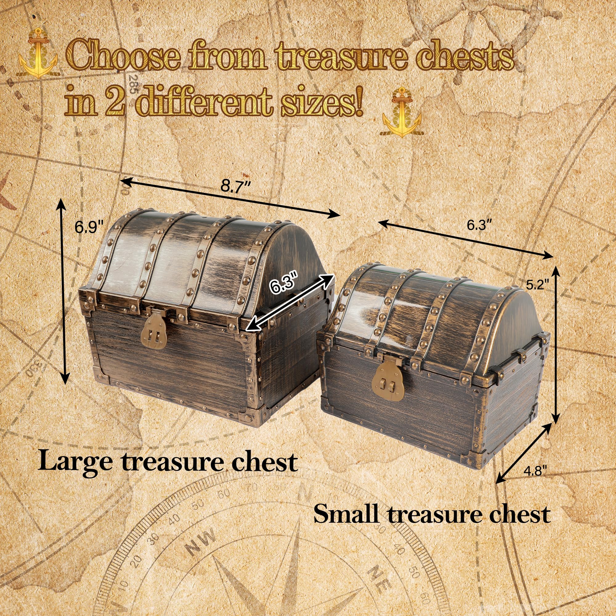 Amazon.com: Lingway Toys Kids Pirate Treasure Chest